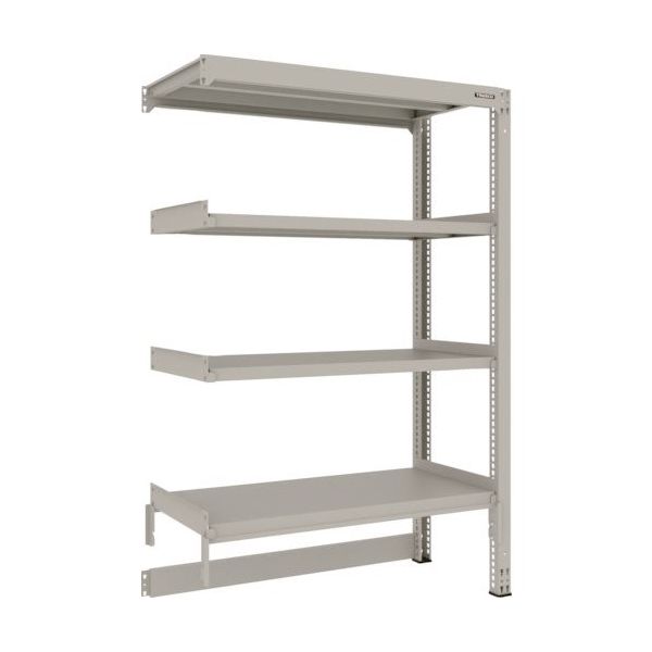 TRUSCO スチールラック M3型中量棚 台車天板収納型 W1200XD571XH1800 4段 連結 M3-DB6464B（直送品）