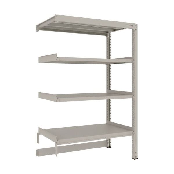 TRUSCO スチールラック M3型中量棚 台車天板収納型 H1800XW1200XD721 4段 連結 M3-DB6474B（直送品）