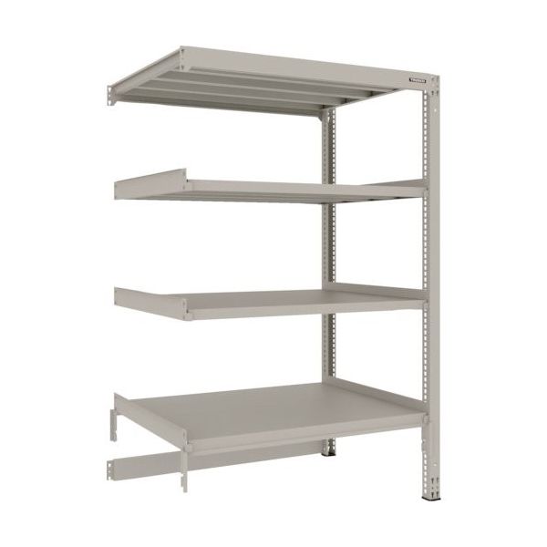 TRUSCO スチールラック M3型中量棚 台車天板収納型 H1800XW1200XD921 4段 連結 M3-DB6494B（直送品）