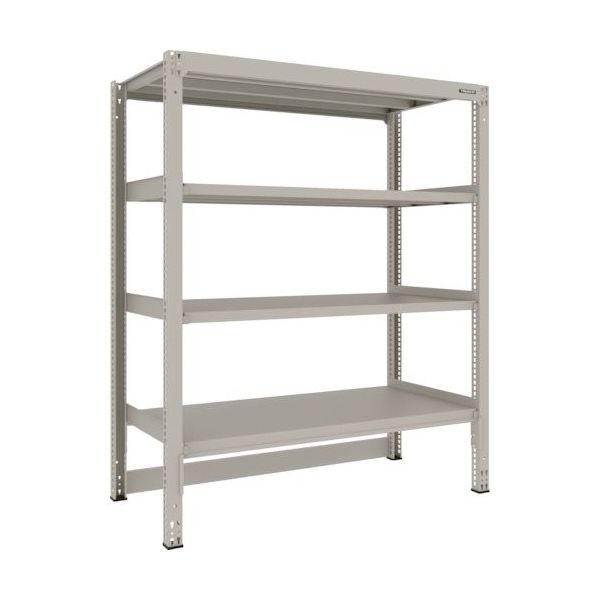 TRUSCO スチールラック M3型中量棚 台車天板収納型 H1800XW1500XD721 4段 単体 M3-DB6574（直送品）