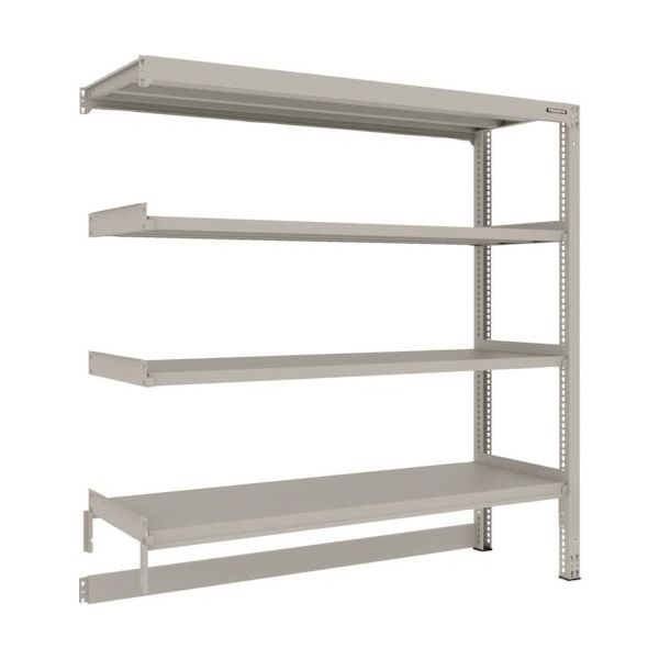 TRUSCO スチールラック M3型中量棚 台車天板収納型 W1800XD571XH1800 4段 連結 M3-DB6664B（直送品）