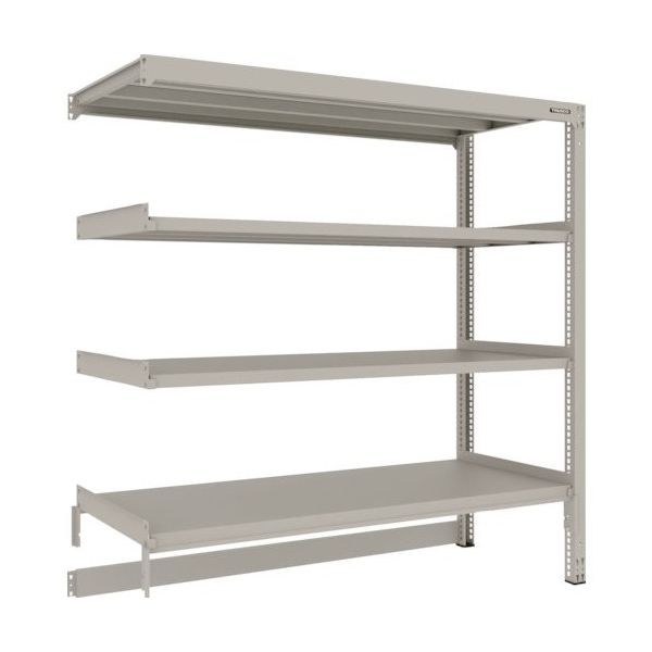 TRUSCO スチールラック M3型中量棚 台車天板収納型 H1800XW1800XD721 4段 連結 M3-DB6674B（直送品）