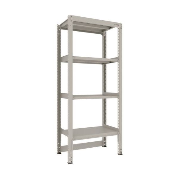 TRUSCO スチールラック M3型中量棚 台車天板収納型 W900XD571XH2100 4段 単体 M3-DB7364 1セット(1台)（直送品）