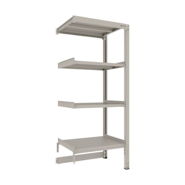 TRUSCO スチールラック M3型中量棚 台車天板収納型 H2100XW900XD721 4段 連結 M3-DB7374B（直送品）