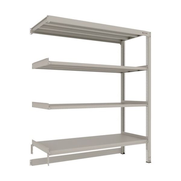 TRUSCO スチールラック M3型中量棚 台車天板収納型 H2100XW1800XD721 4段 連結 M3-DB7674B（直送品）