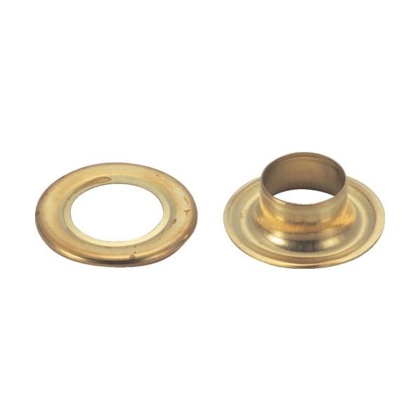 トラスコ中山 TRUSCO 両面ハトメ 真鍮 7mm 500組入 (円筒ケース入) THP-B7 1パック(500組) 345-7919（直送品）
