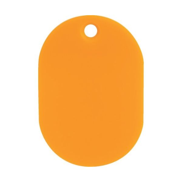 トラスコ中山 TRUSCO 見やすい色の小判札 大 60×40mm 5枚入 オレンジ UHFL-OR 1パック(5枚) 363-2389（直送品）