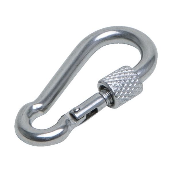 スガツネ工業 (110053155)SGーKA2452ー4ー40ステンレス鋼製環付カラビナ SG-KA2452-4-40 1個（直送品）