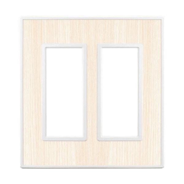 SUGATSUNE (210032221)PXPーFW02ーWWスイッチプレート・コンセントプレート(2連) PXP-FW02-WW（直送品）