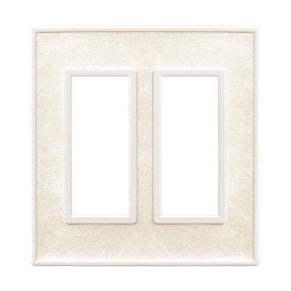 SUGATSUNE (210032230)PXPーFW02ーPWスイッチプレート・コンセントプレート(2連) PXP-FW02-PW（直送品）