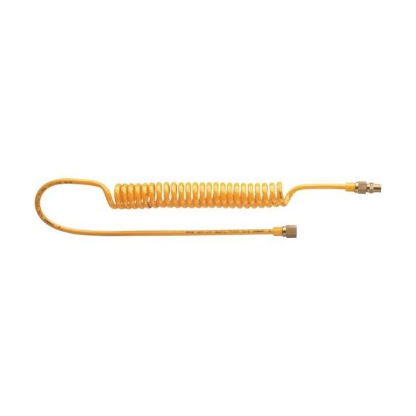 潤工社 エアーコイルチューブセット UTF 1ー8X5mm 黄 UTF-08-800L-Y 1本 383-3556（直送品）