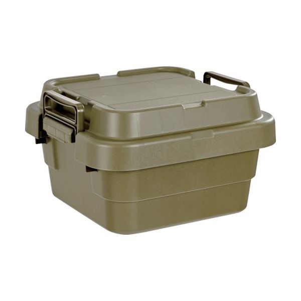 トラスコ中山 TRUSCO トランクカーゴ フラット天板仕様 浅型 20L ОD色 ODCFL-30 1台 369-5132（直送品）