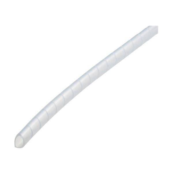 潤工社 ポリエチレンスパイラルチューブSE 4.2X2.6mm 100m 乳白 SE-04-N-100 1巻 383-5199（直送品）