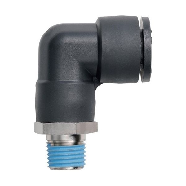 潤工社 ワンタッチ継手Mシリーズ エルボ 10mm PT1/4 PLBM-10-PT1/4-PM 1個 383-6779（直送品）