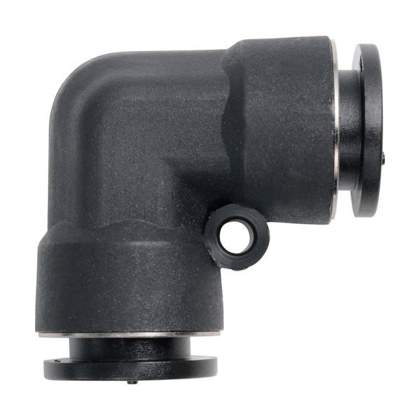 潤工社 ワンタッチ継手Mシリーズ ユニオンエルボ 8mm PLUM-8-PM 1個 383-8271（直送品）