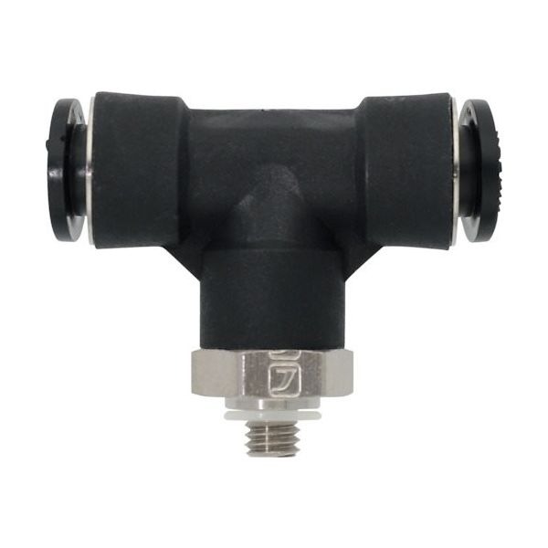 潤工社 ワンタッチ継手Mシリーズ テー 6mm M5 PTAM-6-M5-PM 1個 383-8289（直送品）