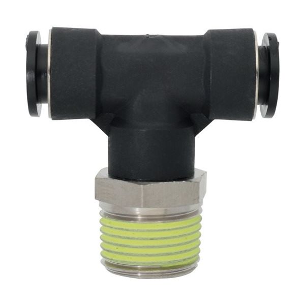 潤工社 ワンタッチ継手Mシリーズ テー 6mm PT3/8 PTAM-6-PT3/8-PM 1個 383-8278（直送品）