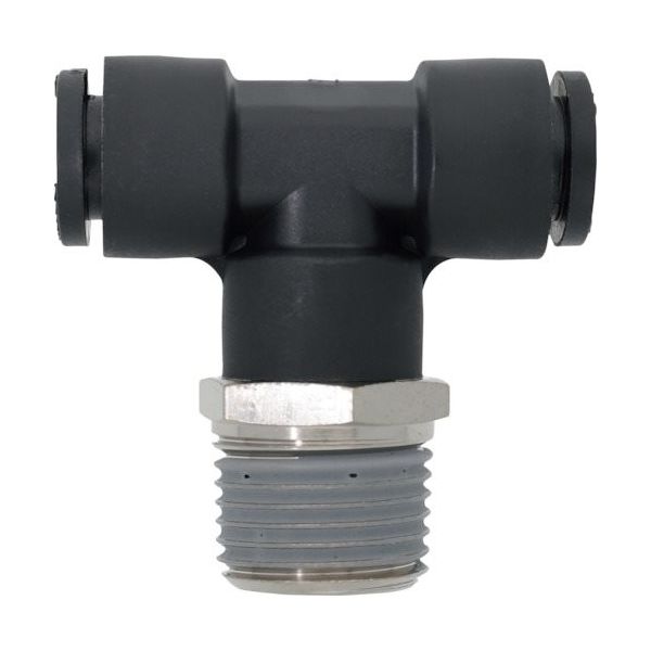 潤工社 ワンタッチ継手Mシリーズ テー 12mm PT1/2 PTAM-12-PT1/2-PM 1個 383-8291（直送品）