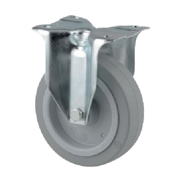 テンテキャスター プレート式キャスター"ALPHA(タイヤ痕レスタイプ) φ160 固定式 3478UFR160P63 1個（直送品）