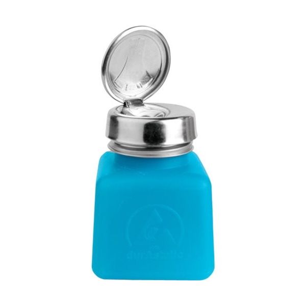 DESCO JAPAN 静電気拡散性ボトル 青色 ワンタッチ HDPE 120cc 35282 1個 828-7136（直送品）