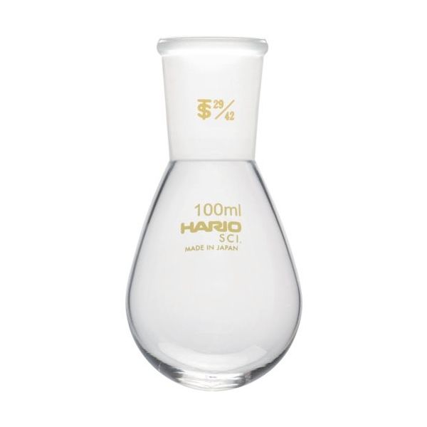 HARIO 共通摺合せなすフラスコ 100ml TS29/42 NFJ-100-29.42-SCI 1個 362-8327（直送品）