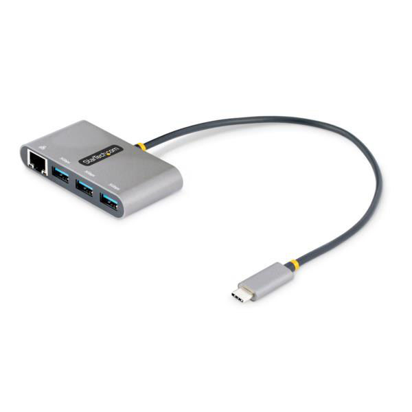 USB-Cハブ　LANアダプター内蔵　USB-A×3 HB30C3A1GEA2 1個　Startech.com（直送品）