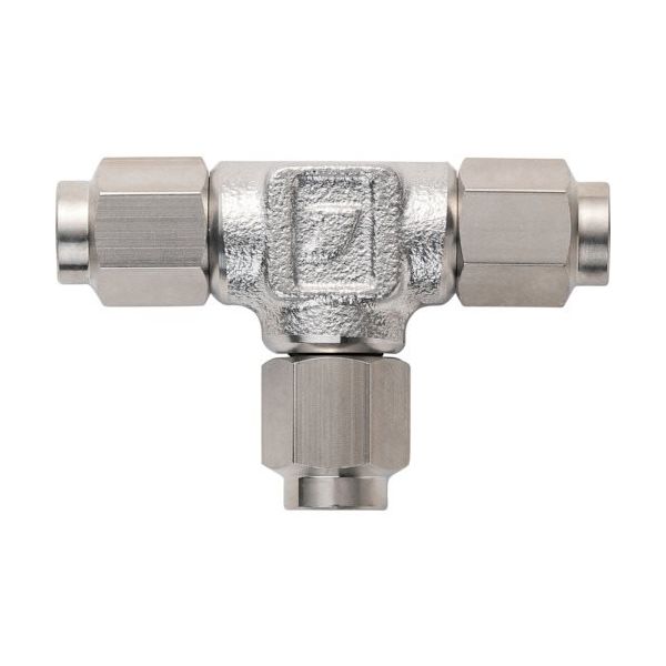 潤工社 ステンレス継手 ユニオンティー(ミリ系列) 8×6mm TU-8X6-SUS 1個 383-2159（直送品）