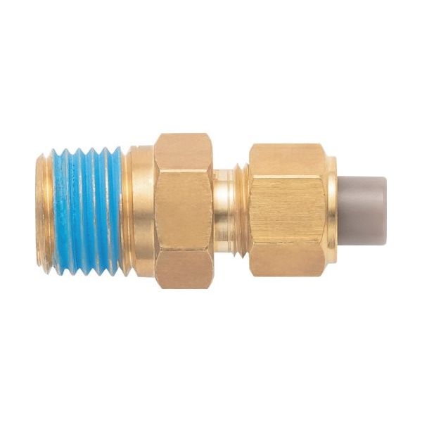 潤工社 黄銅製継手(ミリ系列) ニップル 10×6.5mm PT1/4 PN-10X6