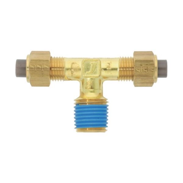 潤工社 黄銅製継手(ミリ系列) テー 8×6mm PT1/4 PTA-8X6-PT1/4-BS 1個 384-0942（直送品）