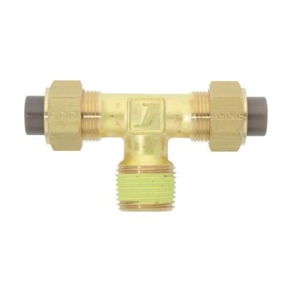 潤工社 黄銅製継手(ミリ系列) テー 12×8mm PT3/8 PTA-12X8-PT3/8-BS 1個 384-0939（直送品）
