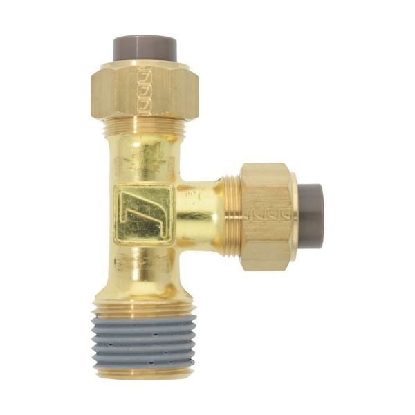 潤工社 黄銅製継手(ミリ系列) サービステー 12×8mm PT1/2 PTB-12X8-PT1/2-BS 1個 384-0966（直送品）