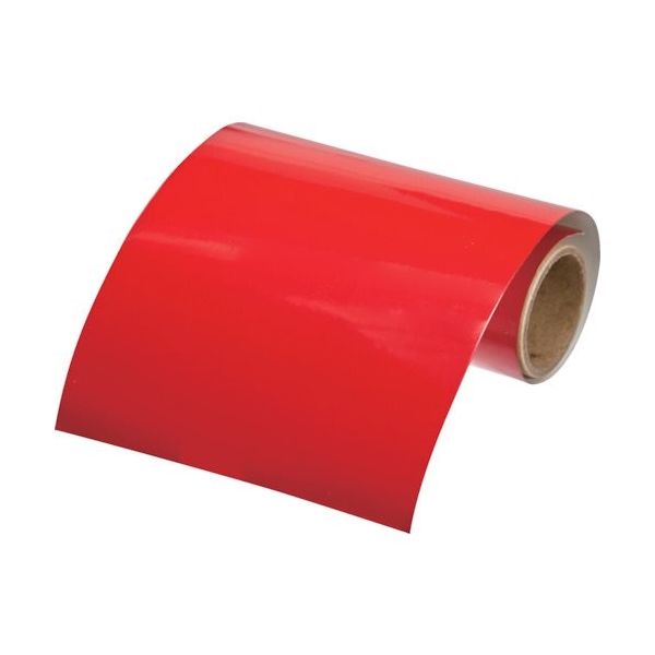 トラスコ中山 TRUSCO 配管識別テープ 赤(7.5R4/15)100MM幅X1M RAH-501M 1巻 383-6728（直送品）