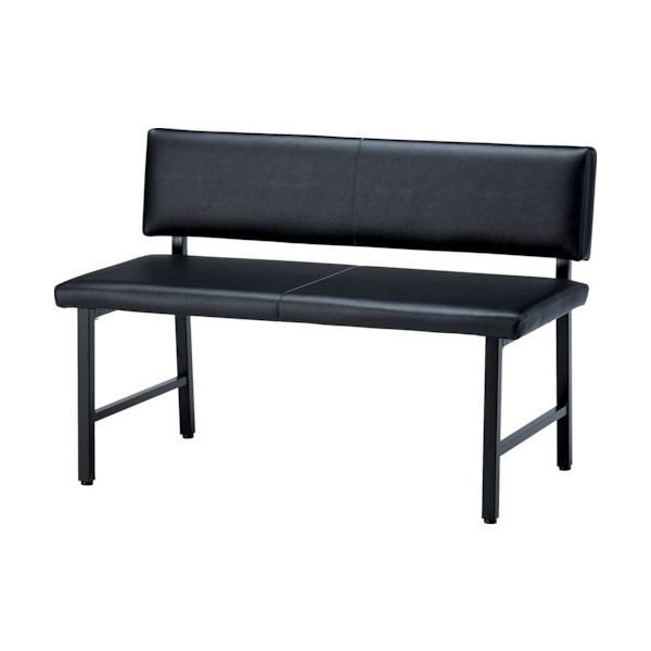 トラスコ中山 TRUSCO ロビーチェア 背付き 900×500×680H ブラック TMC-942BK 1台 385-9209（直送品）