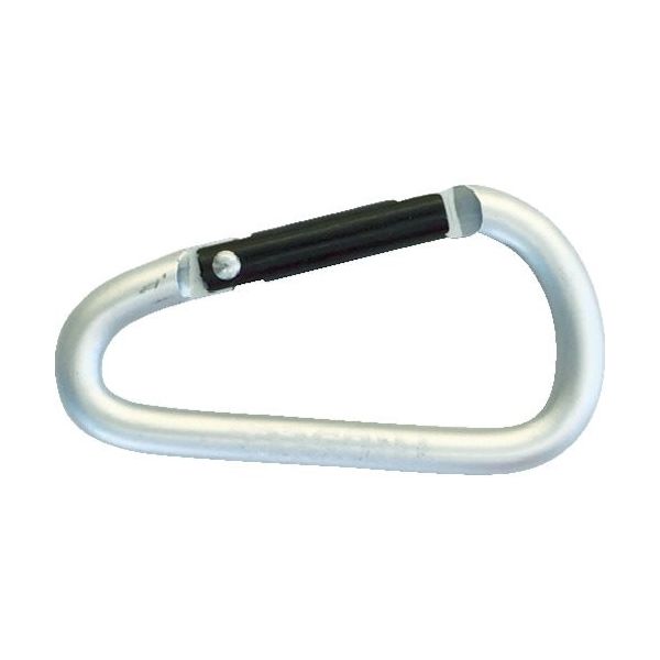 トラスコ中山 TRUSCO まとめ買い カラビナ 線径5mmX50mm D型 シルバー10個 TKN550SV10P 1組(10個)（直送品）