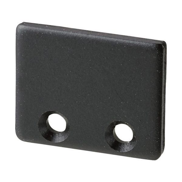 岡田装飾金物 岡田 カーテンレール用オプション D30キャッププレート ブラック 12T34BL 1個 269-8922（直送品）