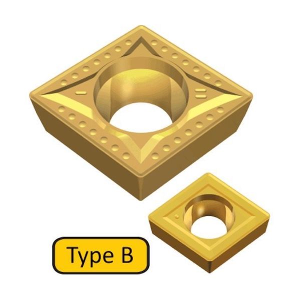 テグテック ISO旋削:チップ CCMT 09T304 MT TT8125B 1セット(10個) 441-2562（直送品）