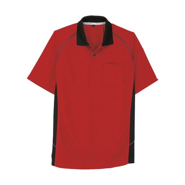 コーコス信岡 コーコス 半袖ポロシャツ Aー3377 20レッド L A-3377-20-L 1着 135-2863（直送品）