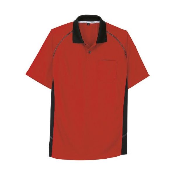 コーコス信岡 コーコス 半袖ポロシャツ Aー3377 12オレンジ 4L A-3377-12-4L 1着 135-7619（直送品）