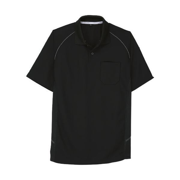 コーコス信岡 コーコス 半袖ポロシャツ Aー3377 13ブラック S A-3377-13-S 1着 135-2853（直送品）