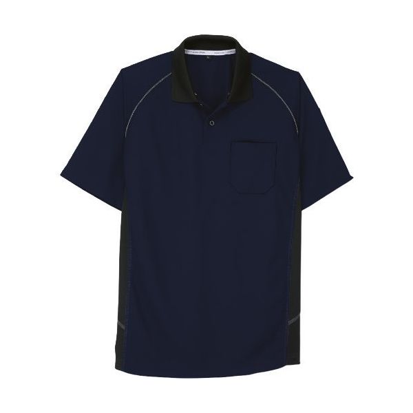 コーコス信岡 コーコス 半袖ポロシャツ Aー3377 1ネイビー L A-3377-1-L 1着 135-7587（直送品）