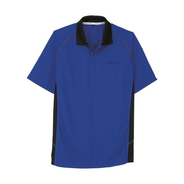 コーコス信岡 コーコス 半袖ポロシャツ Aー3377 6ブルー 4L A-3377-6-4L 1着 135-4501（直送品）