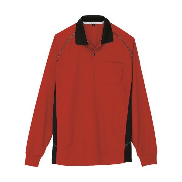 コーコス信岡 コーコス 長袖ポロシャツ Aー3378 12オレンジ 5L A-3378-12-5L 1着 135-4421（直送品）