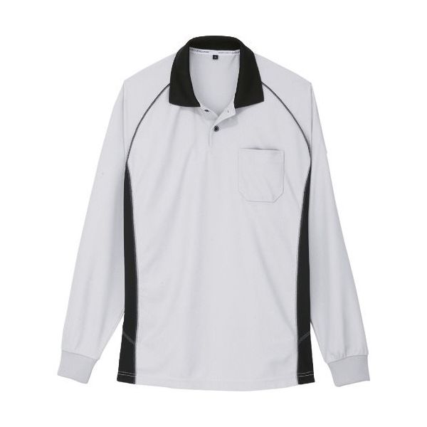 コーコス信岡 コーコス 長袖ポロシャツ Aー3378 3シルバー 5L A-3378-3-5L 1着 135-2943（直送品）