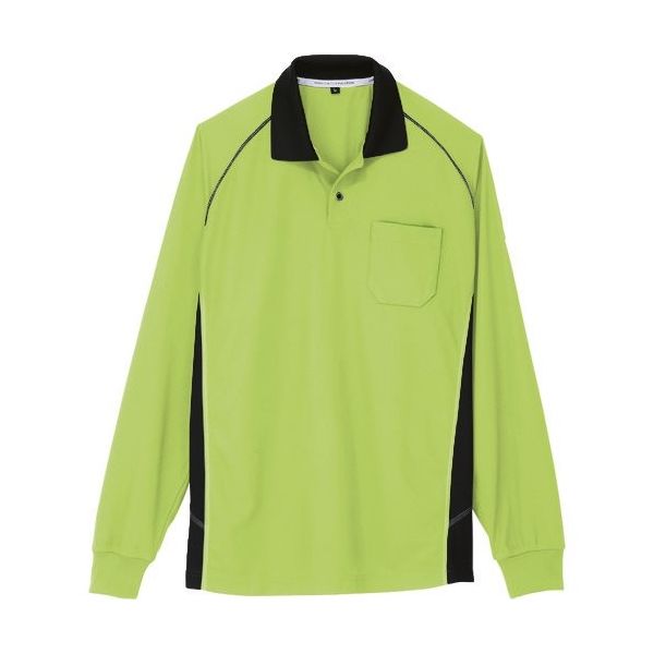 コーコス信岡 コーコス 長袖ポロシャツ Aー3378 8ライム 3L A-3378-8-3L 1着 135-4446（直送品）