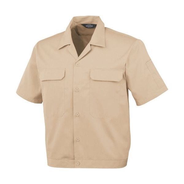 コーコス信岡 コーコス 開襟半袖ブルゾンAー6650 2 ベージュS A-6650-2-S 1枚 135-4006（直送品）