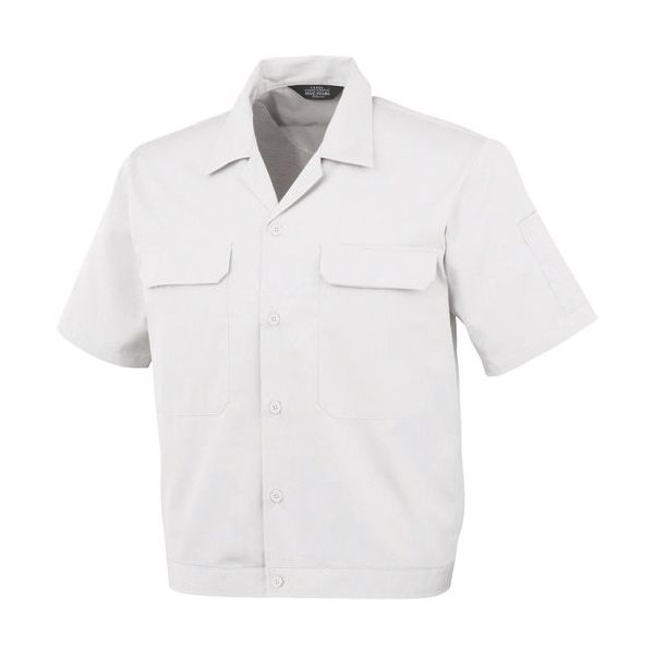 コーコス信岡 コーコス 開襟半袖ブルゾンAー6650 33 シルバーS A-6650-33-S 1枚 135-2478（直送品）