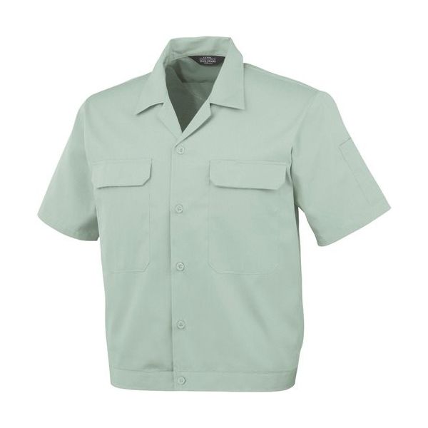 コーコス信岡 コーコス 開襟半袖ブルゾンAー6650 9 グリーン L A-6650-9-L 1枚 135-2434（直送品）