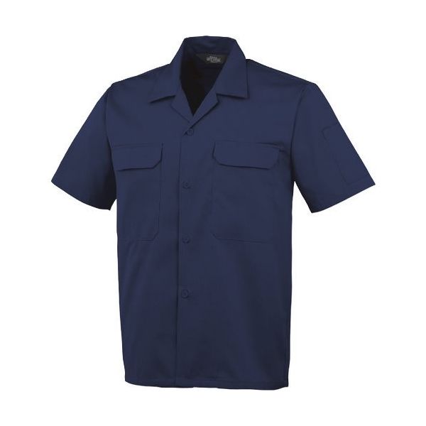 コーコス信岡 コーコス 開襟半袖シャツAー6657 1 ネイビー M A-6657-1-M 1枚 135-2405（直送品）