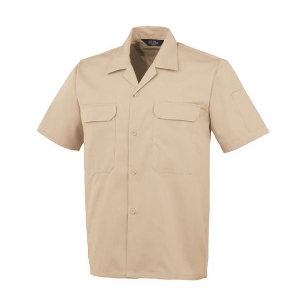 コーコス信岡 コーコス 開襟半袖シャツAー6657 2 ベージュM A-6657-2-M 1枚 135-0863（直送品）