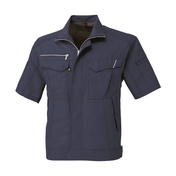 コーコス信岡 コーコス 半袖ブルゾン ネイビー Sサイズ A-8070-01-S 1着 198-8686（直送品）